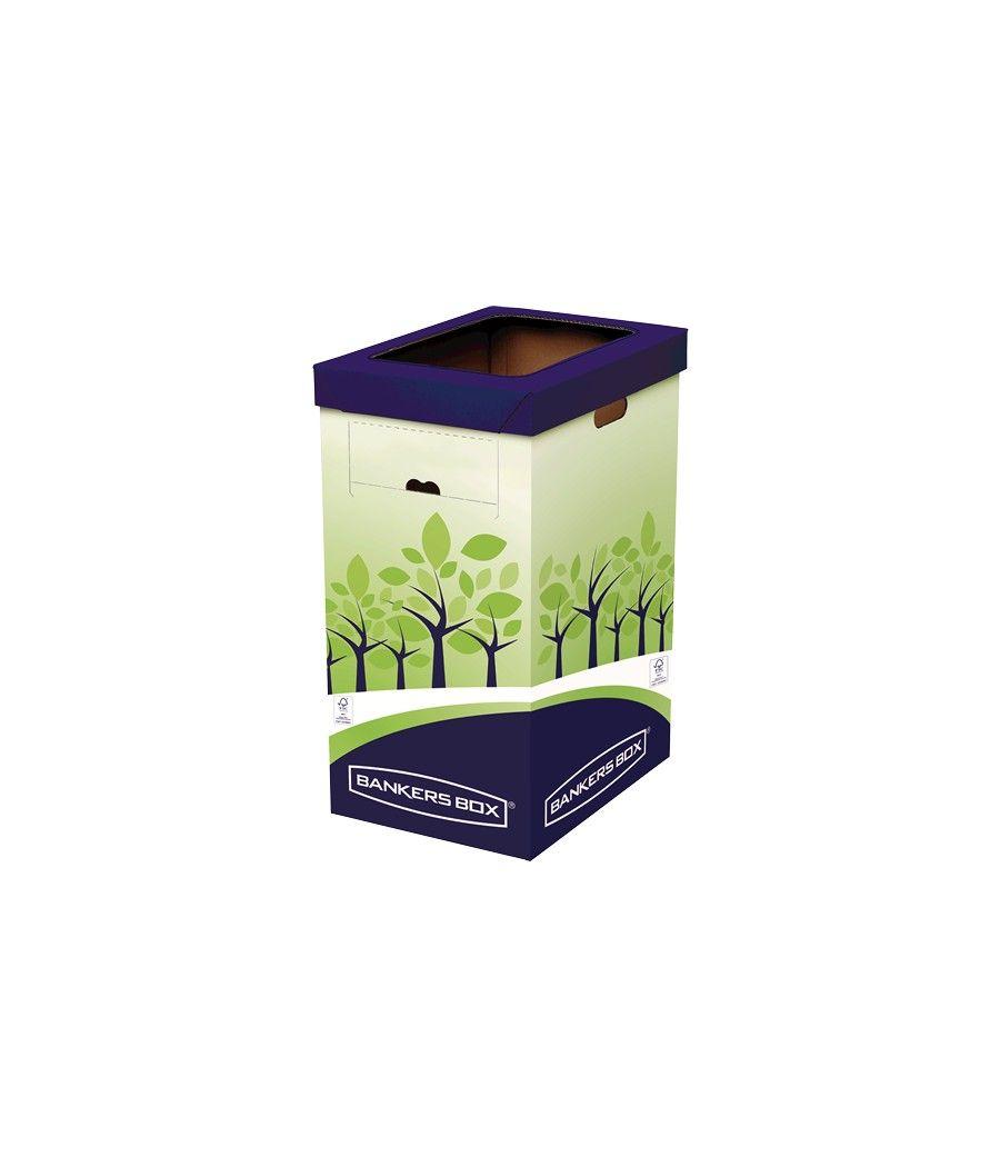 Papelera reciclaje gran capacidad bankers box 8049202 pack 2 unidades
