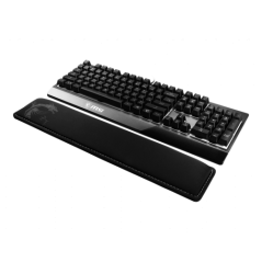 Msi vigor-wr01 descansa muñecas espuma de memoria, caucho negro