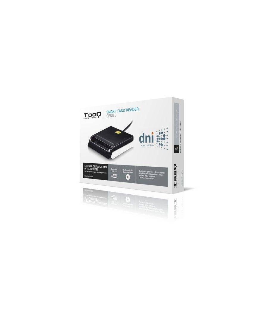 TooQ LECTOR DE TARJETA DNIe EXTERNO USB 2.0 NEGRO - Imagen 2