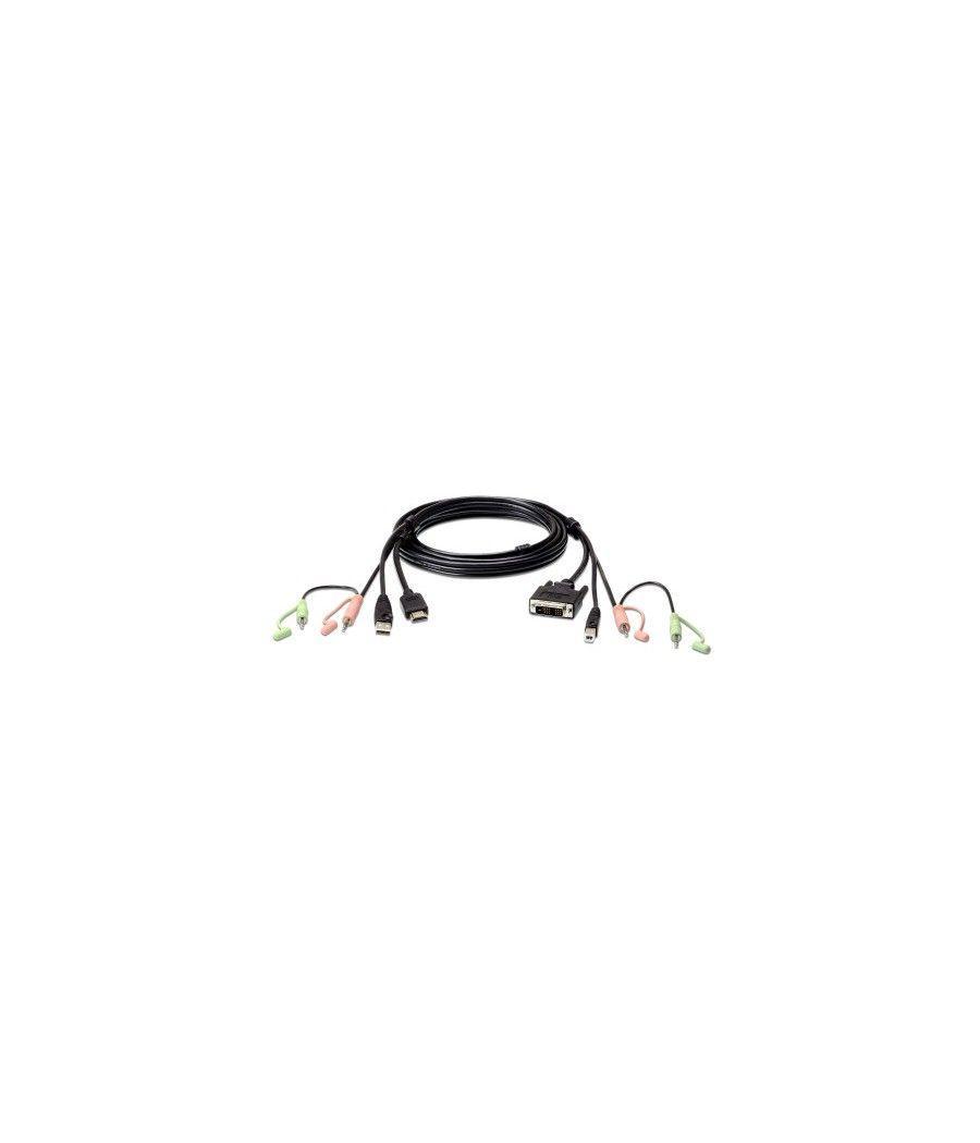 Aten 2l-7d02dh adaptador de cable hdmi dvi-d negro