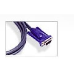 Aten 2l5201u cable para video, teclado y ratón (kvm) 1,2 m negro