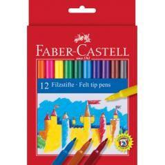 Estuche cartón 12 rotuladores escolares faber castell 554212