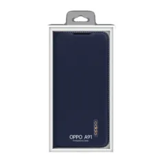 Oppo protector pu case blue a91