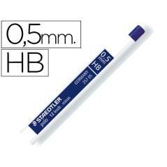 Minas staedtler grafito 0,5 mm hb polo 257 tubo con 12 minas pack 12 unidades