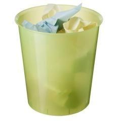 Archivo 2000 papelera de plástico archivo 2000 opcional aro sujetabolsas capacidad 16 litros 290x310 mm kiwi traslucido
