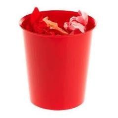 Archivo 2000 papelera de plástico archivo 2000 opcional aro sujetabolsas capacidad 16 litros 290x310 mm rojo
