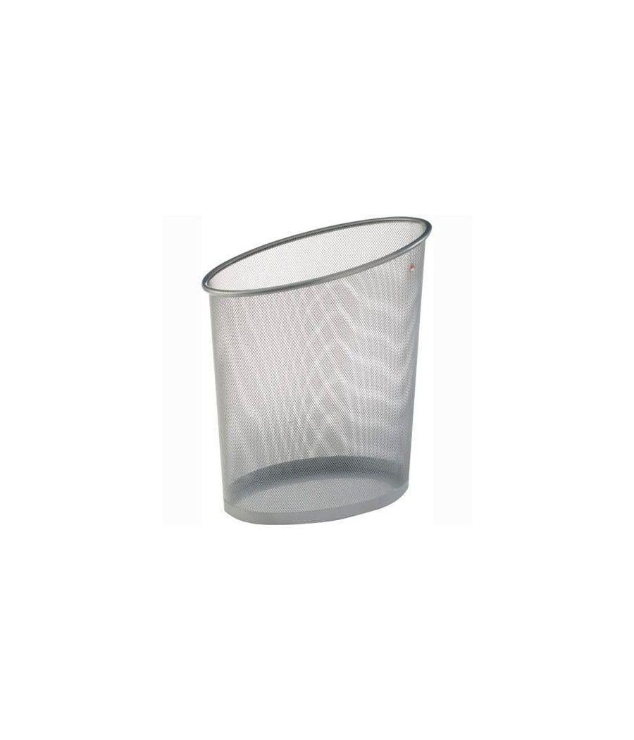 Archivo 2000 papelera de rejilla mesh alba capacidad 18 litros 355x290x400 mm gris