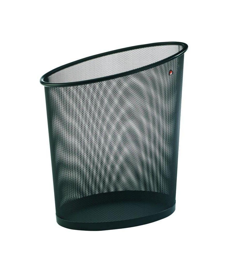 Archivo 2000 papelera de rejilla mesh alba capacidad 18 litros 355x290x400 mm negro