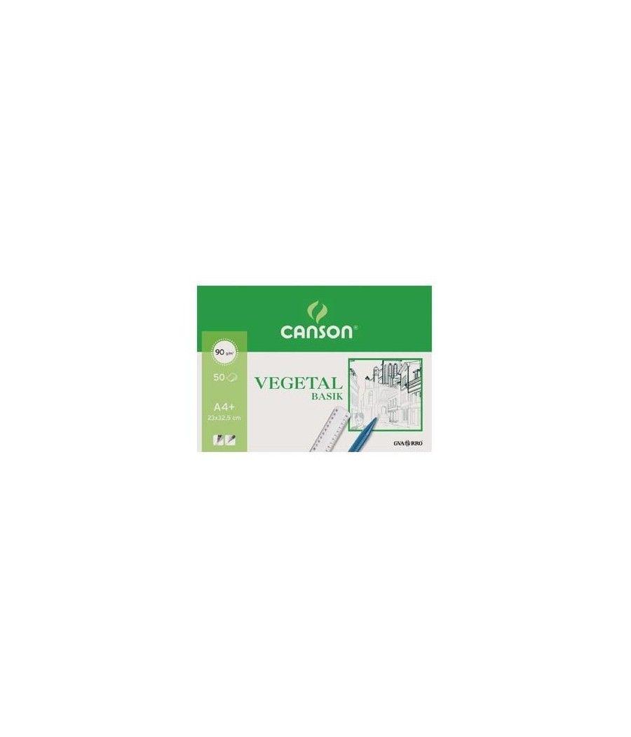 Canson bloc vegetal basik encolado 50 hojas 90 gr. 23x32,4cm