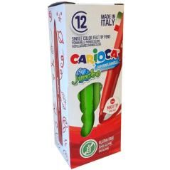 Carioca rotulador jumbo punta maxi verde claro - caja de 12