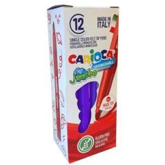 Carioca rotulador jumbo punta maxi violeta - caja de 12
