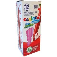 Carioca rotulador jumbo punta maxi rosa - caja de 12