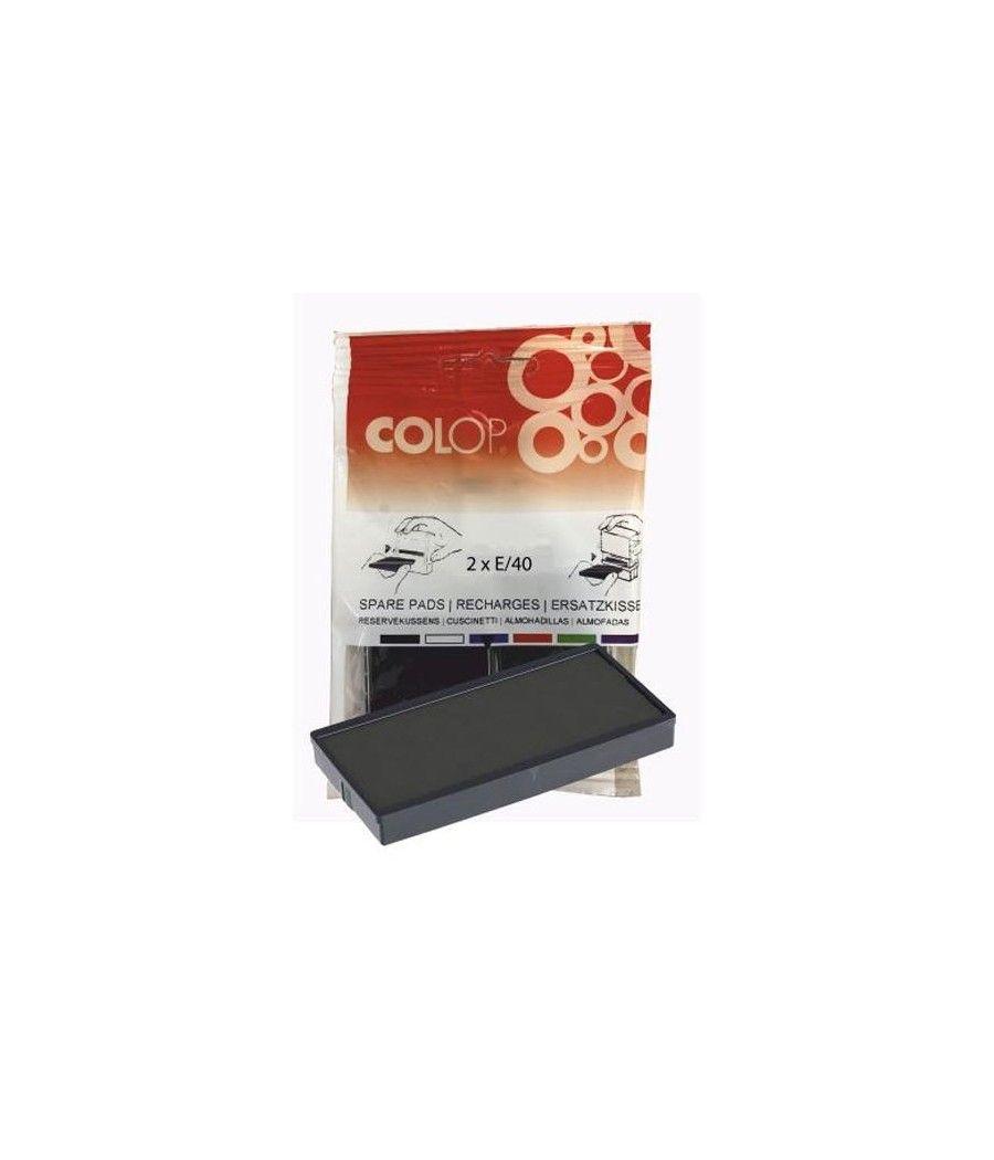 Colop almohadilla e/40 negro blister -2u-