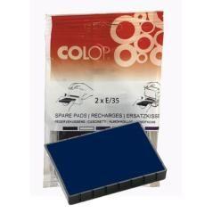 Colop almohadilla e/35 azul blister -2u-