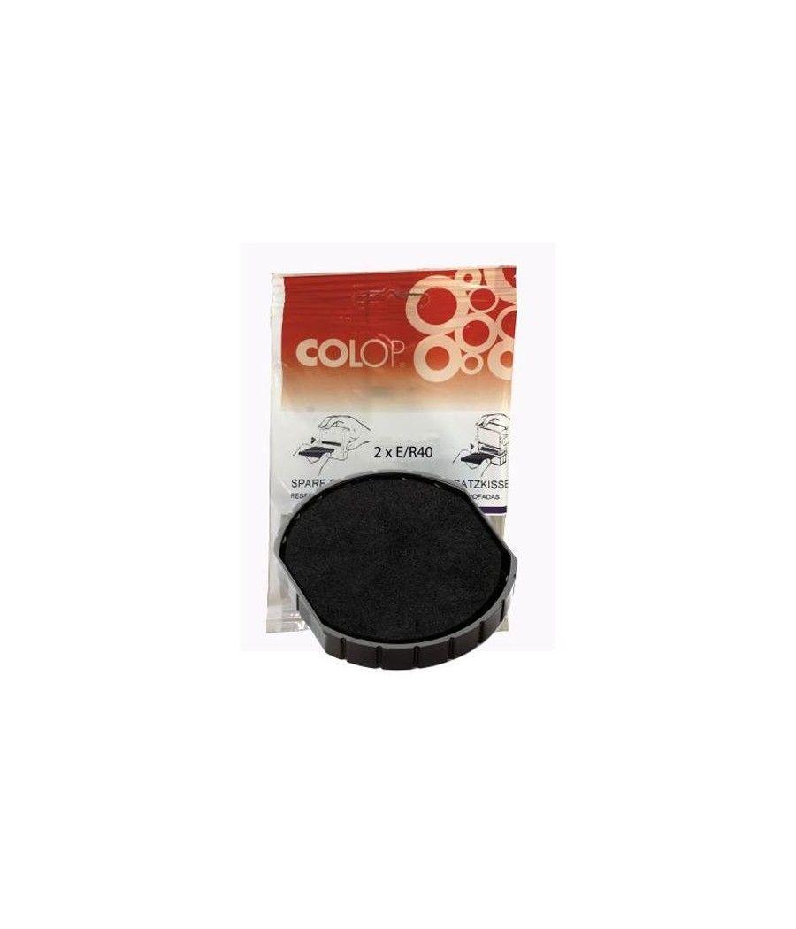 Colop almohadilla e/r40 negro blister -2u-