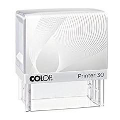 Colop printer 30 g7 18x47mm blanco/azul no incluye placa de texto personalizada