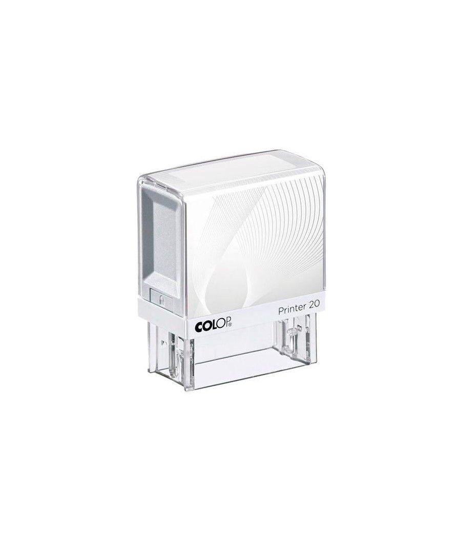 Colop printer 20 g7 14x38mm blanco/azul no incluye placa de texto personalizada