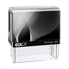 Colop printer 40 g7 23x59mm negro/negro no incluye placa de texto personalizada