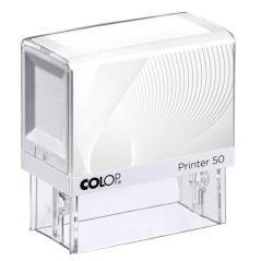 Colop printer 50 g7 30x69mm blanco/roj0 no incluye placa de texto personalizada