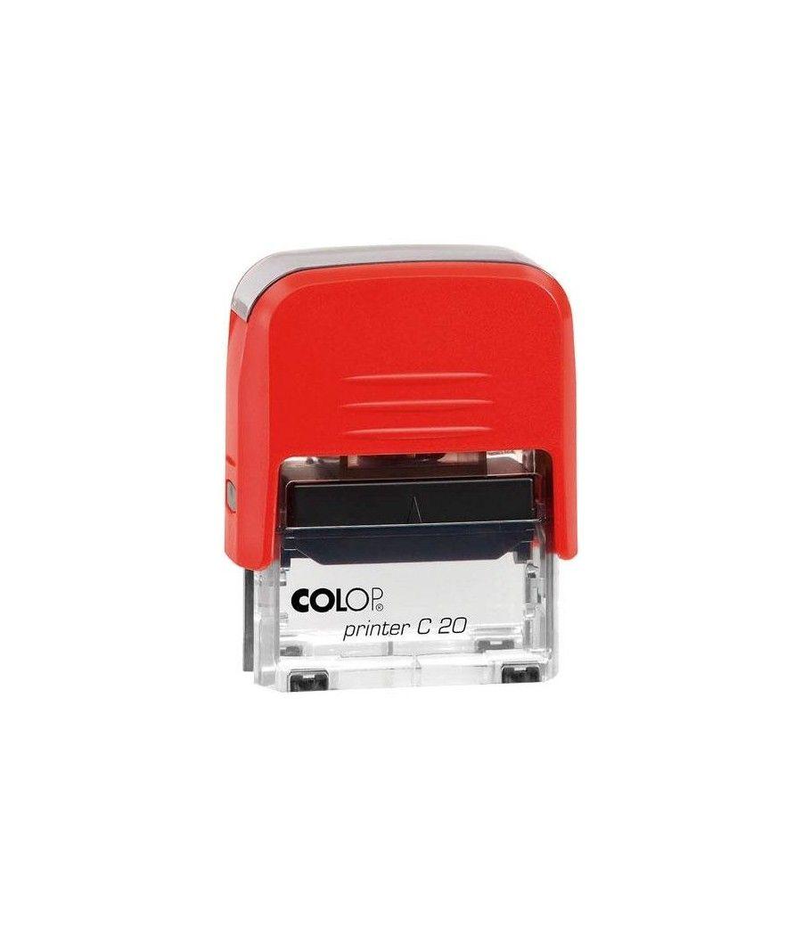Colop sello printer c20 formula " revisado " almohadilla e/20 14x38mm rojo