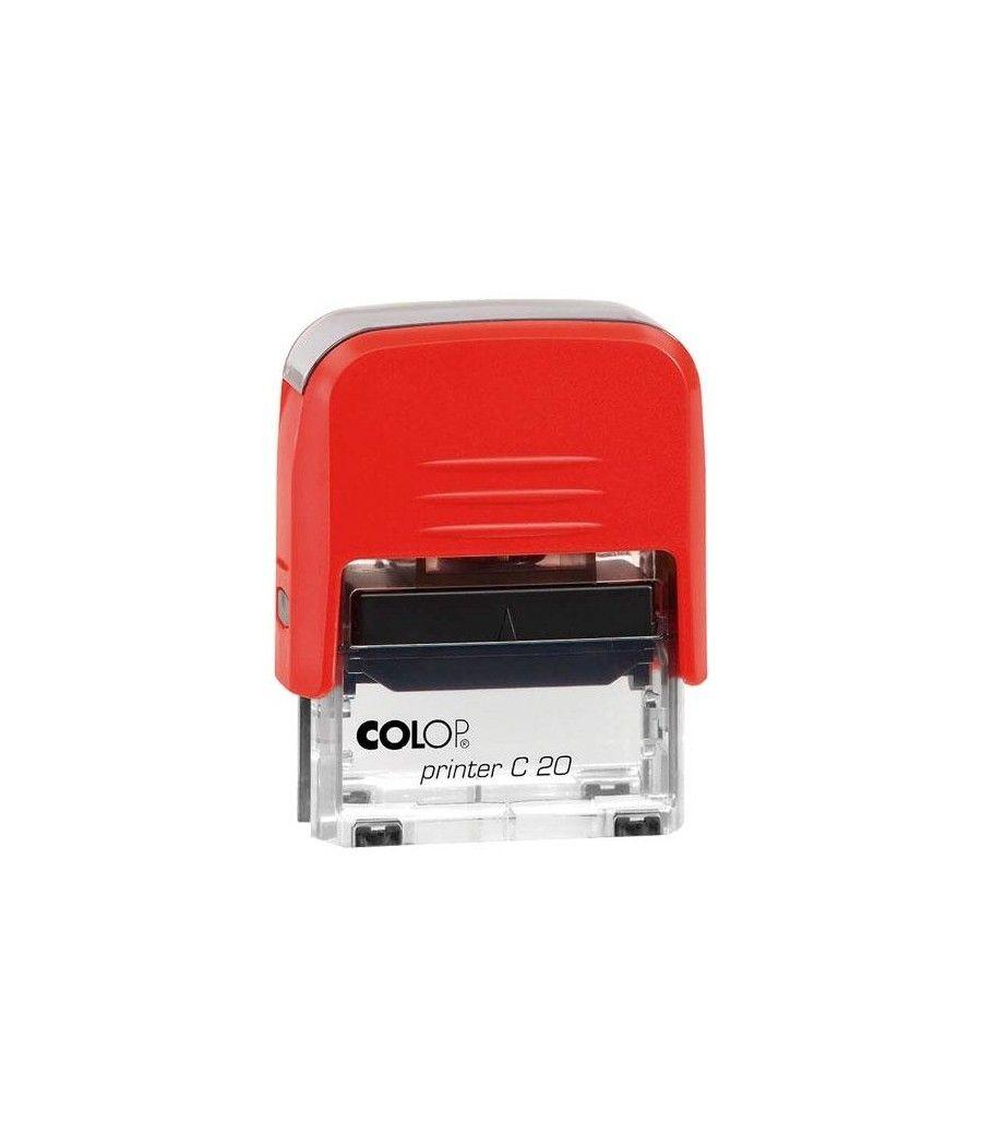 Colop sello printer c20 formula " contabilizado " almohadilla e/20 14x38mm rojo