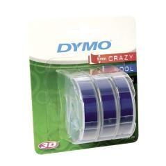 Dymo cinta tradicional 84774, 9mmx3m azul, blister 3 unidades