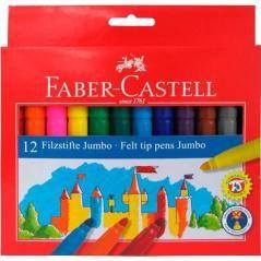 Faber castell estuche 12 rotuladores jumbo colores surtidos