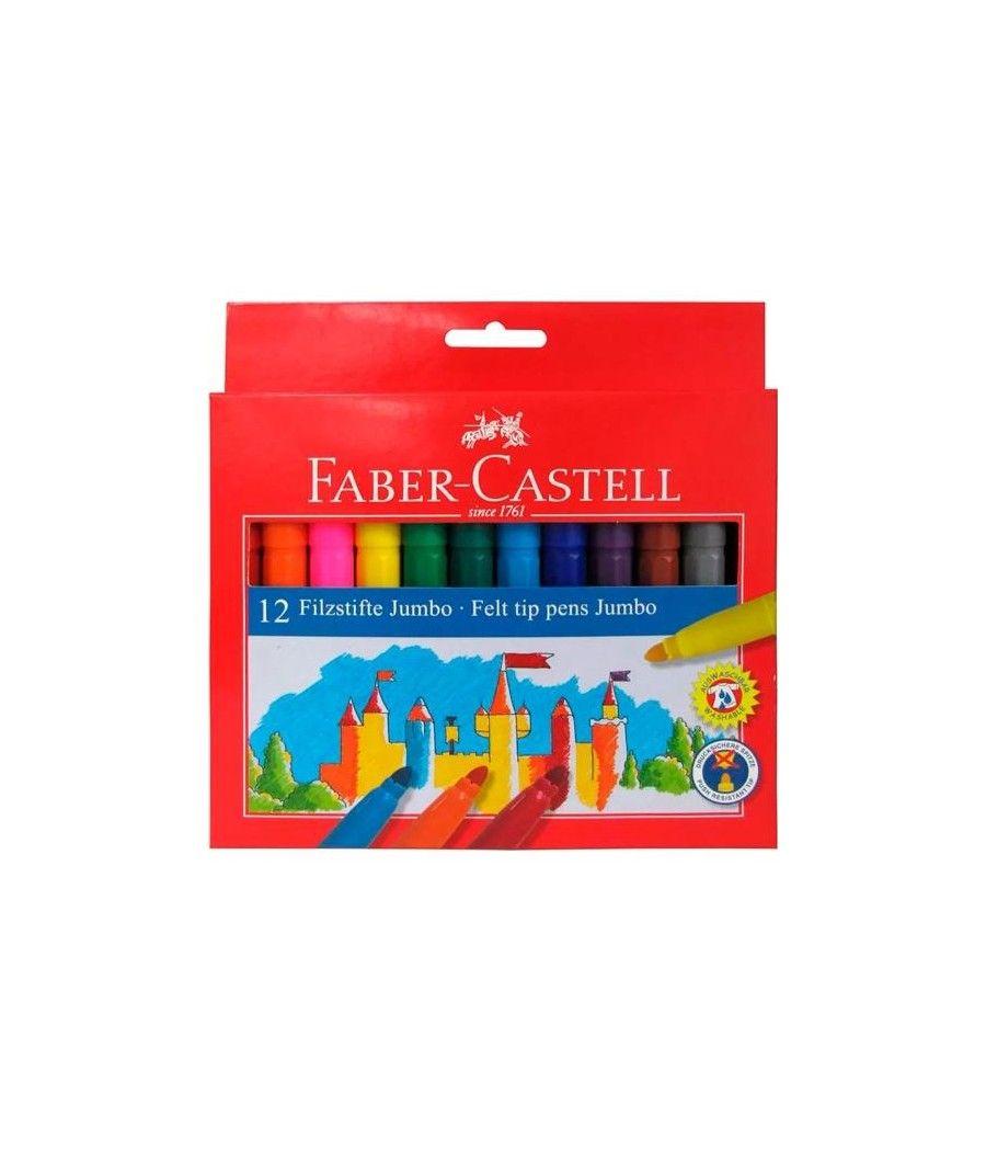 Faber castell estuche 12 rotuladores jumbo colores surtidos