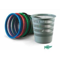 Faibo papelera de plástico rejilla capacidad 16 litros 310x315 mm serie 306 azul