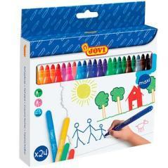 Jovi estuche 24 rotuladores jovi maxi colores surtidos