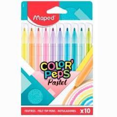 Maped rotuladores color´peps pastel surtidos en estuche de 10