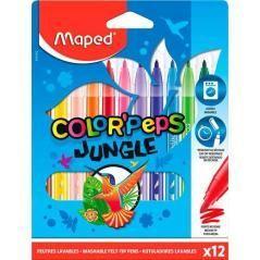 Maped rotuladores color´peps jungle 2.0 estuche de 12 c/surtidos