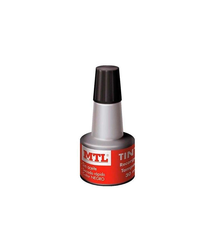 Mtl tinta de sellar para recarga de tampones 30ml negro