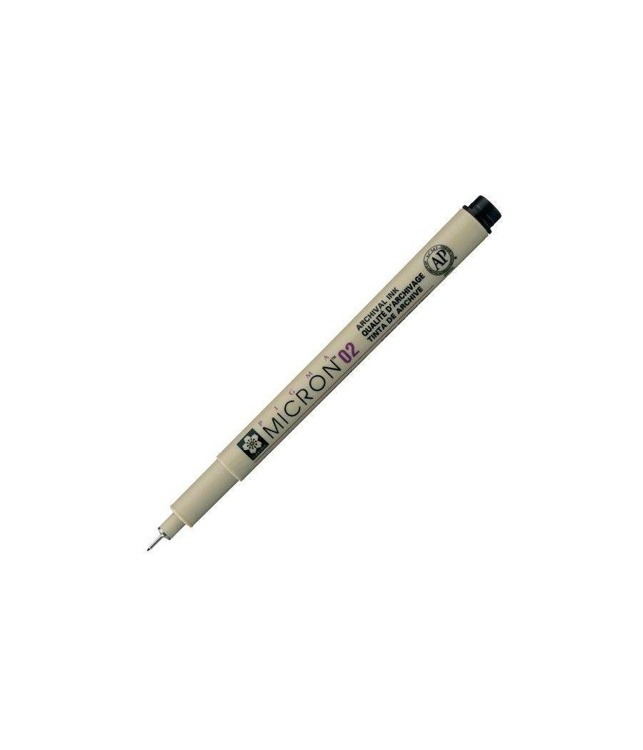 Talens sakura rotulador pigma micron 02 0.30mm negro pack 12 unidades