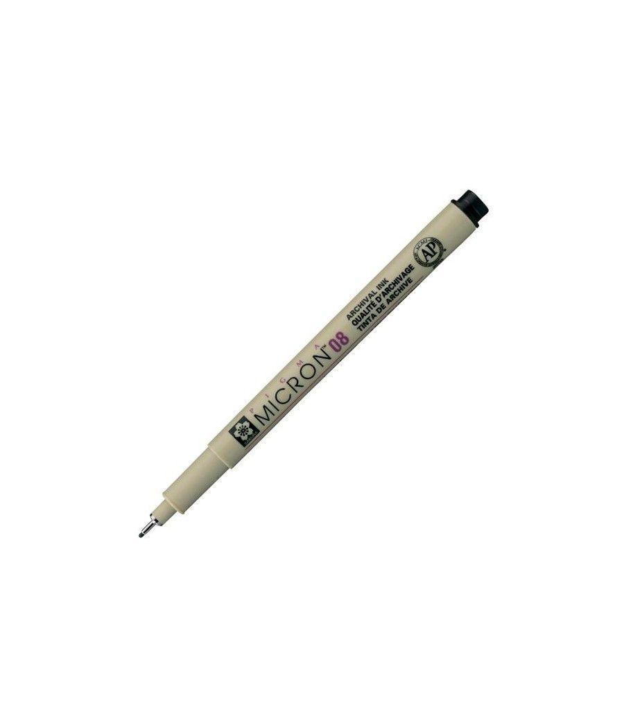 Talens sakura rotulador pigma micron 08 0.50mm negro pack 12 unidades