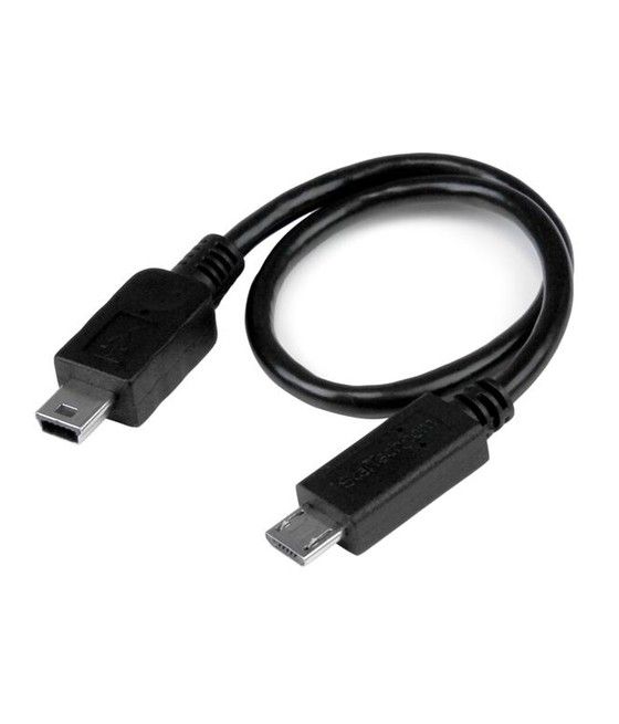 StarTech.com Cable USB OTG de 20cm - Cable Adaptador Micro USB a Mini USB - Macho a Macho - Imagen 1
