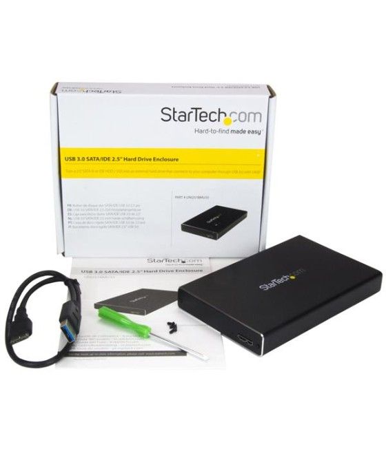 StarTech.com Caja USB 3.0 con UASP Universal para Disco Duro SATA III o IDE PATA de 2,5 Pulgadas - Imagen 4