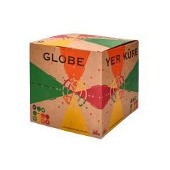 Globo terraqueo liderpapel con luz fisico y politico estilo antiguo diametro 26 cm