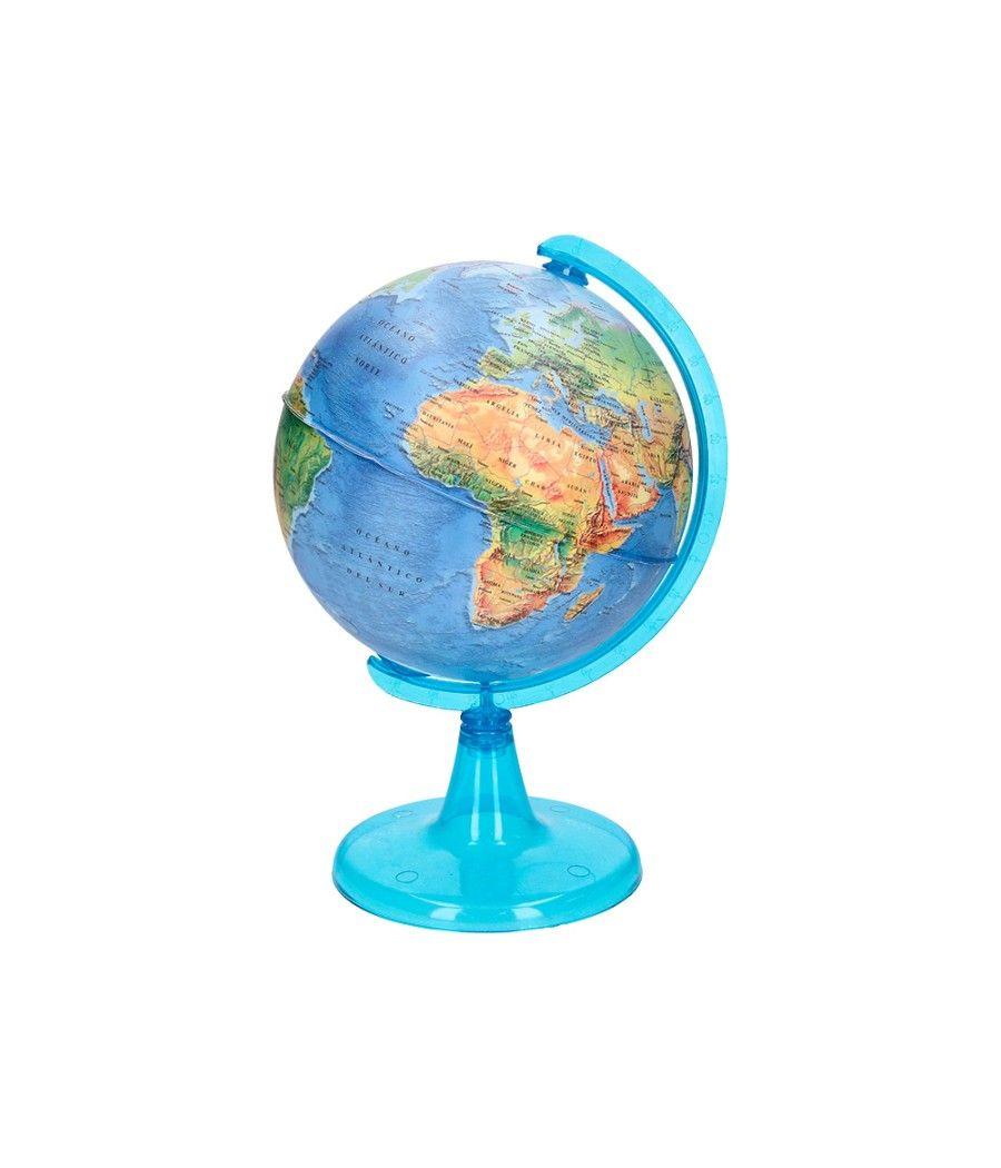 Globo terraqueo liderpapel mapa fisico diametro 15 cm