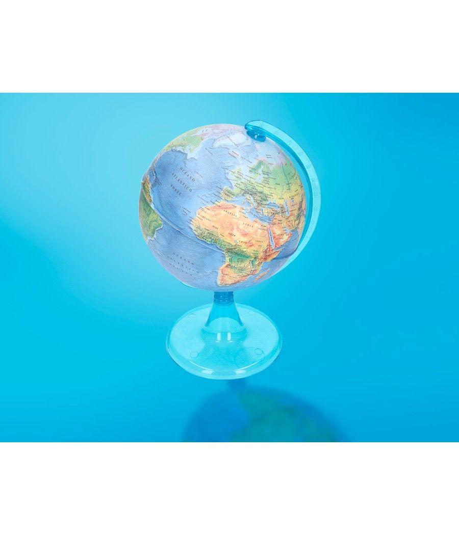 Globo terraqueo liderpapel mapa fisico diametro 15 cm