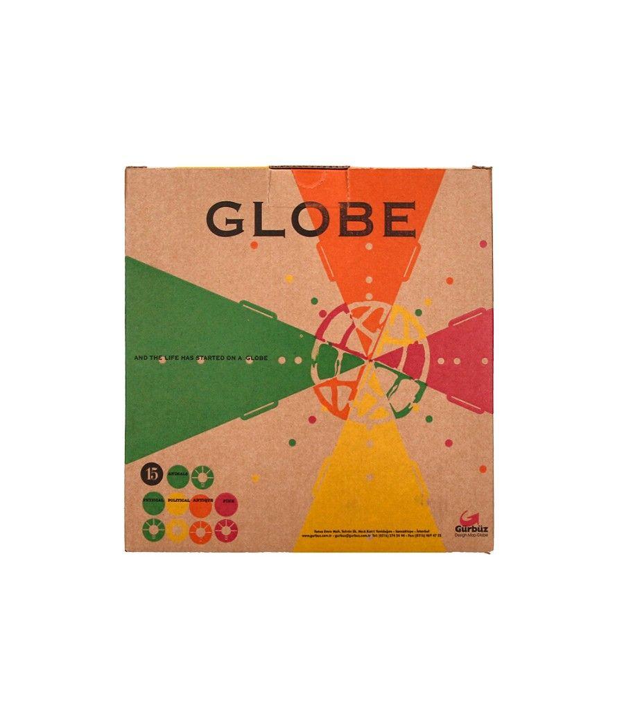 Globo terraqueo liderpapel mapa fisico diametro 15 cm