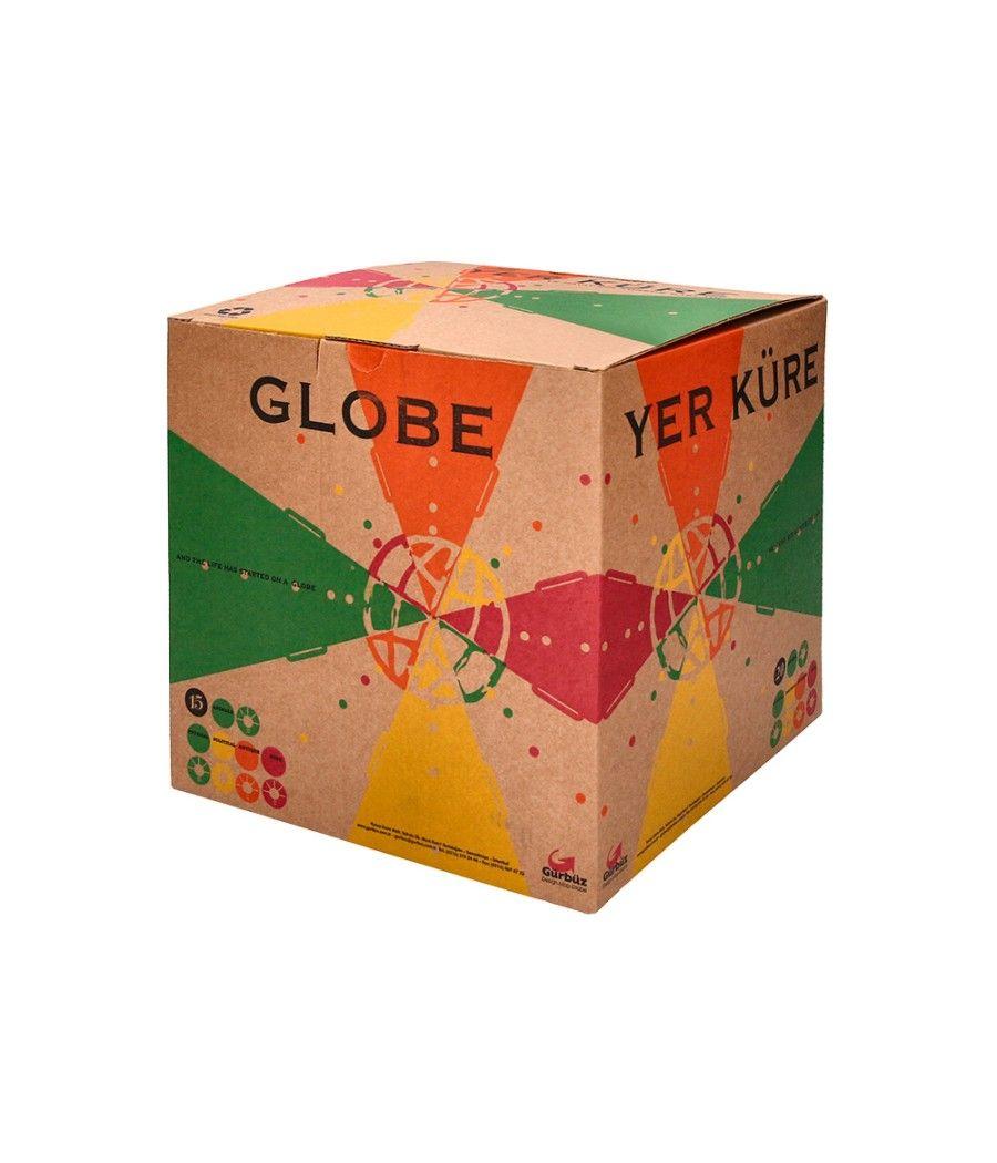 Globo terraqueo liderpapel mapa fisico diametro 15 cm