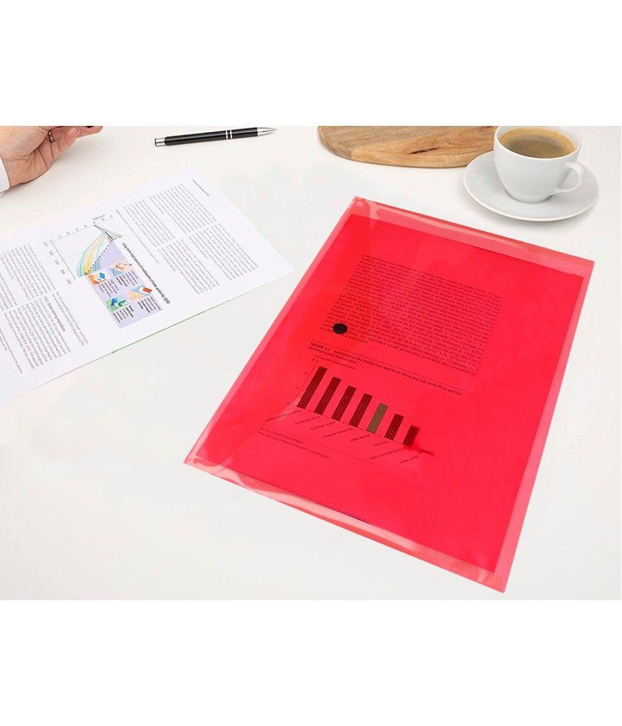 Carpeta liderpapel dossier broche transparente din a4 paquete de 12 unidades colores surtidos