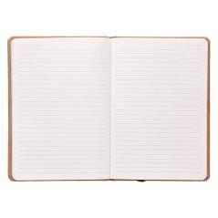 Libreta liderpapel ecouse 100% reciclada a5 96 hojas 70g/m2 horizontal con gomilla y marca paginas