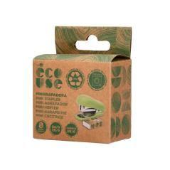 Grapadora liderpapel ecouse mini capacidad 12 hojas 100% plástico reciclado con caja de 1000 grapas 26/6