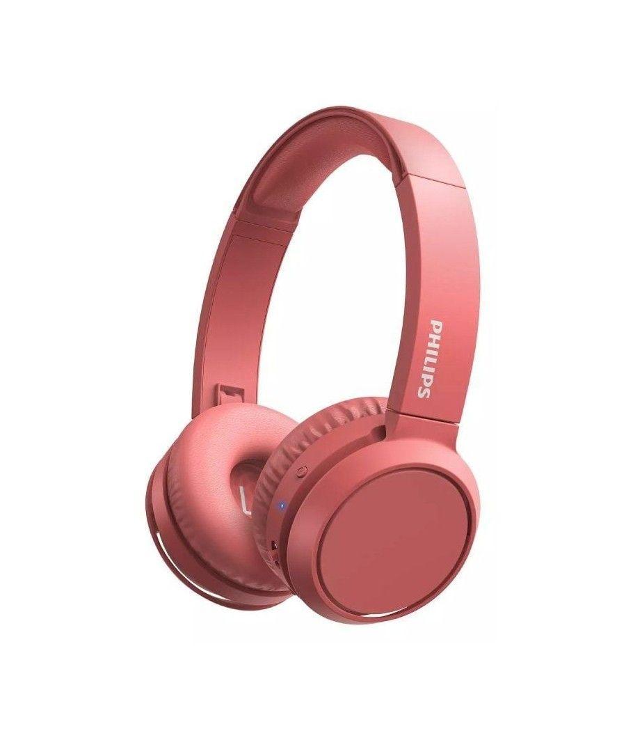 Auriculares inalámbricos philips tah4205/ con micrófono/ bluetooth/ rojos