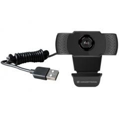 Webcam fhd conceptronic amdis01b - 1080p - usb - 30 fps - angulo vision 90º - foco manual - microfono integrado