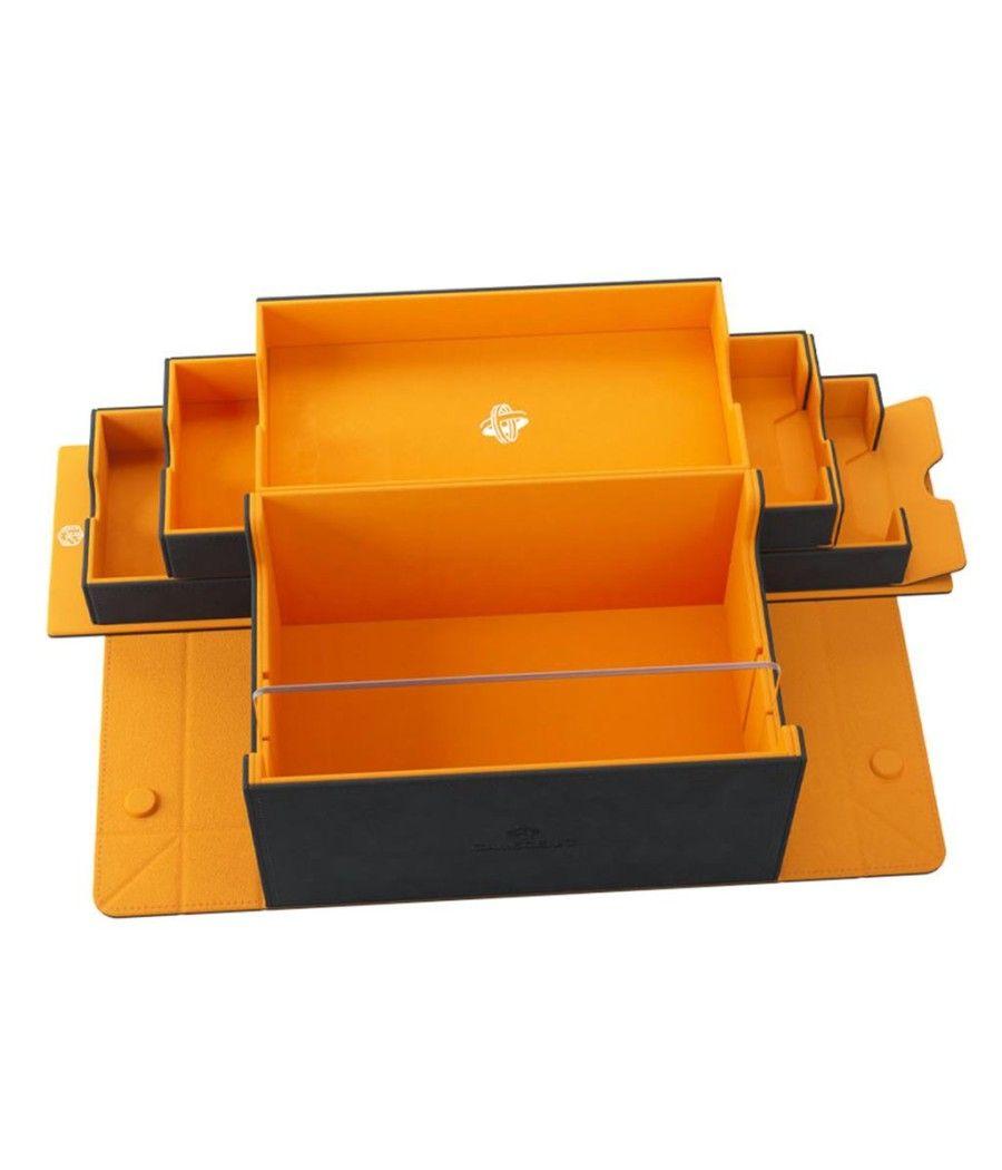 Caja para juego de cartas games' lair 600+ black - orange