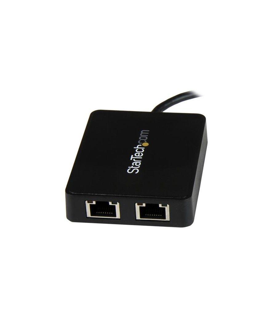 StarTech.com Adaptador de Red USB-C con Dos Puertos Ethernet Gigabit y Puerto Adicional USB (Type-A) - Imagen 2