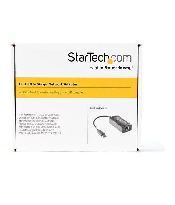 StarTech.com Adaptador de Red Ethernet USB-A a RJ45 5 Gigabit LAN - 5GBASE-T - Imagen 3
